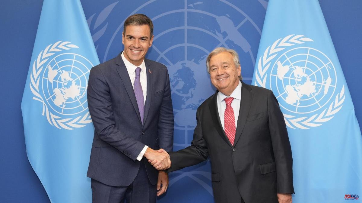 Sánchez wields Spain's “robust social shield” at the UN
