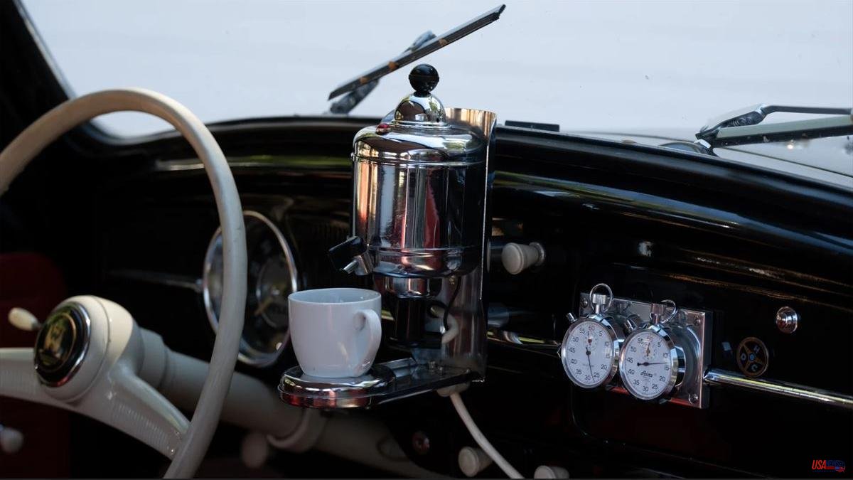 The old obsession with making coffee in the car