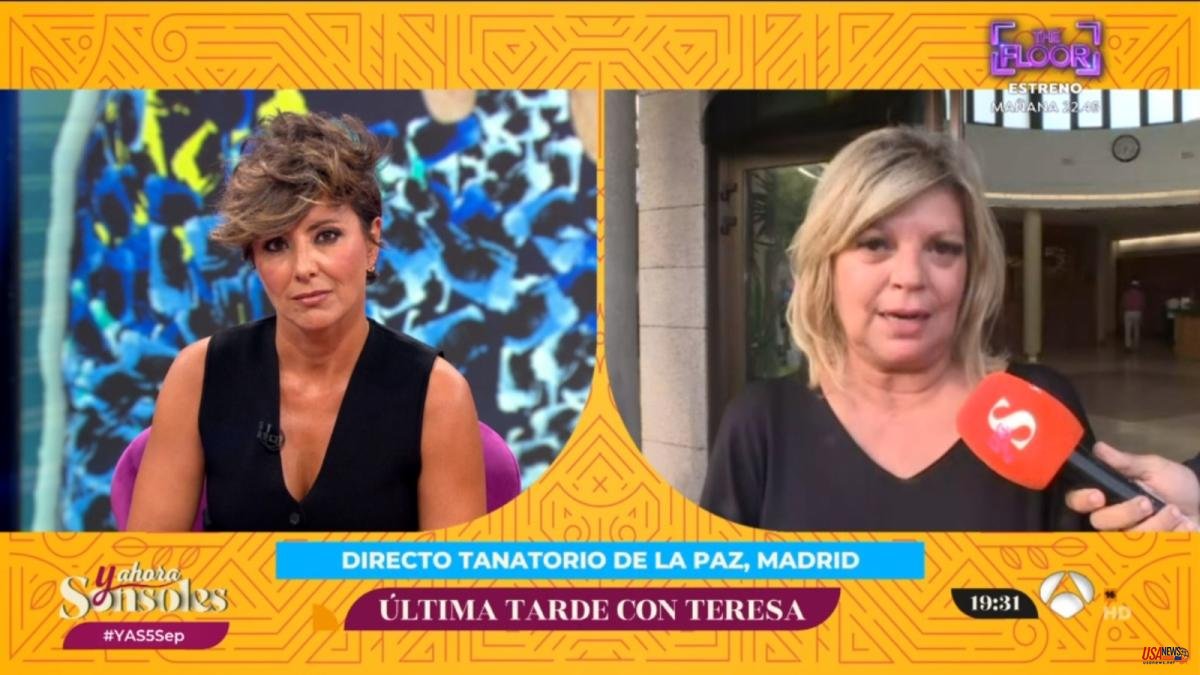The exciting message from Terelu Campos to Sonsoles Ónega on the day of her mother's death: "Your father has been part of my mother's life"