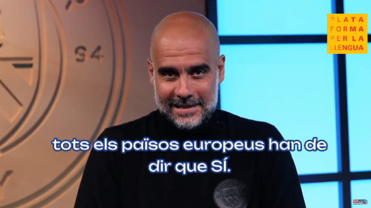 The international press echoes Guardiola's request to make Catalan official in the EU