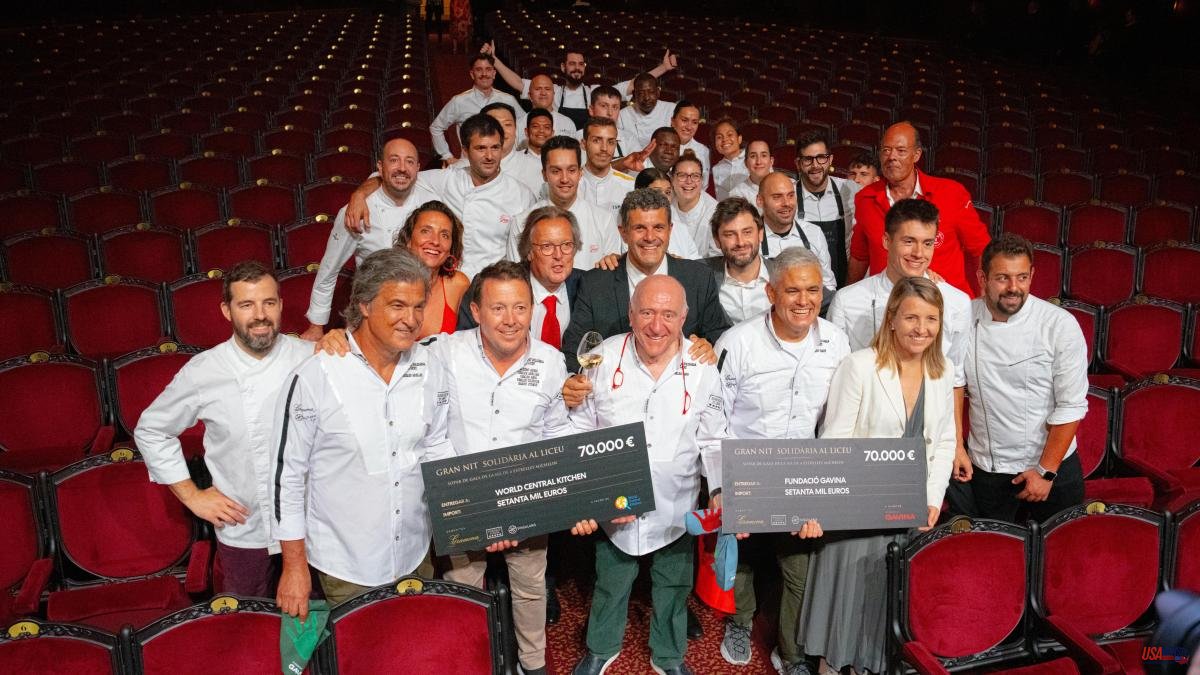 Solidarity cuisine once again reigns on the Liceu stage