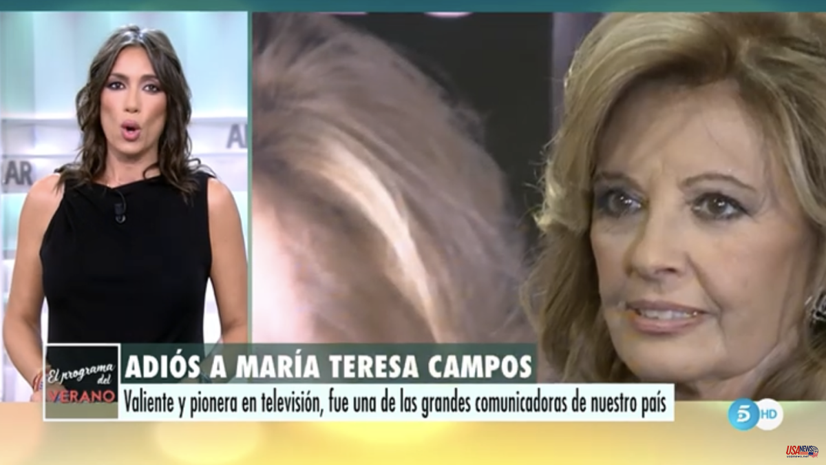 Heartfelt words from Patricia Pardo on the death of María Teresa Campos: "Unique woman, pioneer and teacher of communicators"
