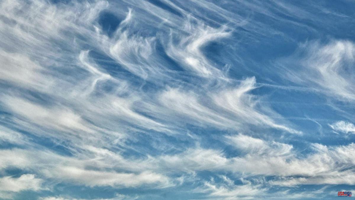 Cirrus clouds like hair of angels
