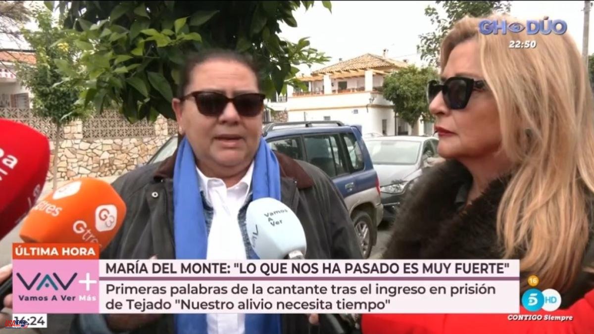 María del Monte, blunt about the involvement of her nephew Antonio Tejado in the robbery of her house: "What has happened to us is very strong"