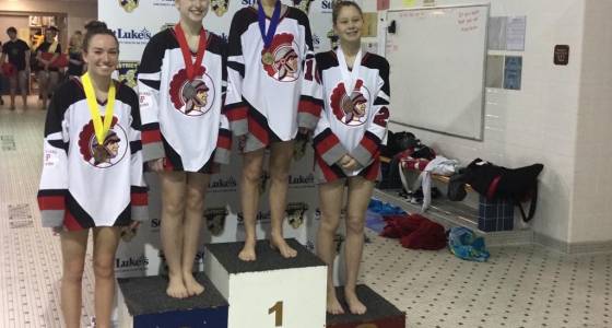 Parkland girls diving sweeps medals at districts 