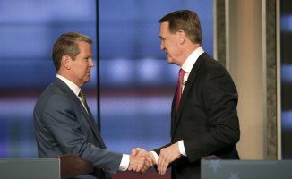 Georgia's Perdue and Kemp clash in debate over election results