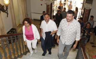 Junqueras laments the return of the King Emeritus and compares it to the situation in Valtonyc