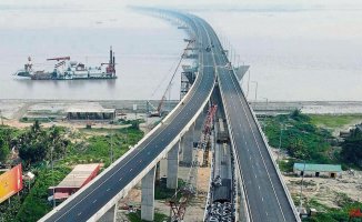 A Chinese bridge joins Bangladesh on both sides of the Ganges