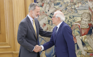 The King meets with Borrell, prior to the NATO summit