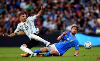 Argentina thrashes an Italy that was not a rival