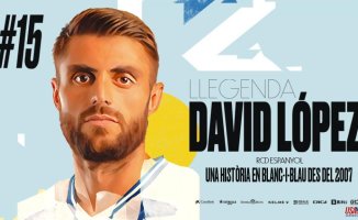 Espanyol says goodbye to David López, a