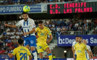 Tenerife wins the first leg of the playoff semifinals against Las Palmas