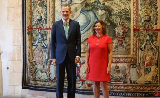 The economic situation marks the King's audiences with the Balearic authorities
