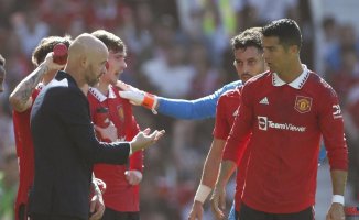 Ten Hag criticizes Ronaldo for leaving before the end of the match against Rayo