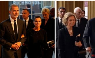 Felipe VI and the emeritus coincide in the farewell to Isabel II