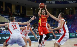 Spain gives a 'slap' to Montenegro and gets into the second round of the Eurobasket