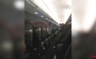 A hail storm causes panic on a Latam Airlines flight from Santiago to Asunción
