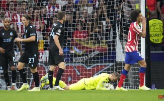 Atlético crashes against the Bruges wall