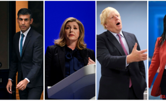 Sunak and Johnson, the favorites to replace Truss as head of the United Kingdom