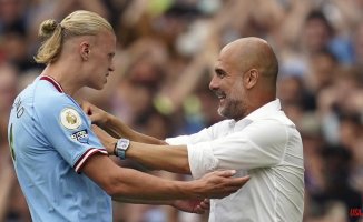Guardiola on Haaland: "Hopefully he won't eat or drink much and will come back fit"