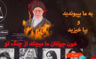 The Iranian supreme leader, the object of a 'hacking' on the country's television