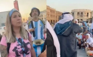 Mexican fans dress up as sheikhs in Qatar to scare Argentines with restrictions