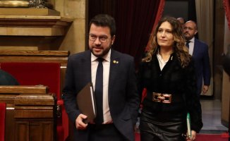 Aragonès reaches out to the PSC for the budgets, but Illa cools the negotiation