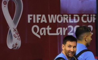 Joy, songs and desire of Messi in the arrival of Argentina to Qatar