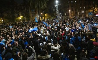 A thousand Argentines celebrate in Barcelona the pass to the final of the World Cup in Qatar