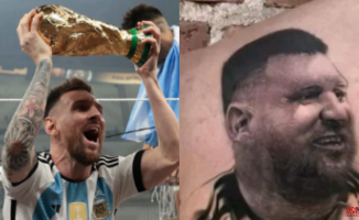 The worst tattoo of the World Cup? The image of a deformed Messi provokes laughter from the networks
