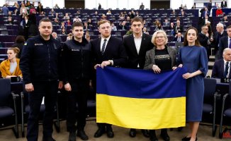 The European Parliament awards the Sakharov Prize to the Ukrainian people