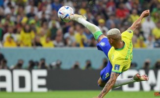 Richarlison's scissors against Serbia, chosen as the best goal of the World Cup