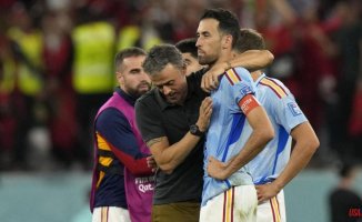 The dressing room of Spain says goodbye to Luis Enrique
