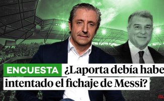 Laporta should not try to sign Messi, according to Josep Pedrerol's video survey