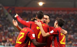 Spain will play in blue and white against Morocco