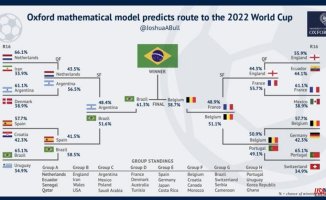 The successes and errors of the mathematical model of the University of Oxford that predicted the winner of the World Cup