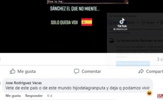 The policeman who sets up the support operation for Sánchez's escort in Madrid threatened him on Facebook