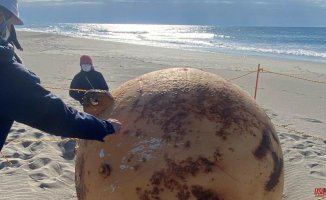 A mysterious iron ball appears on a beach in Japan