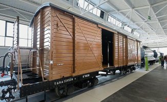 Metric gauge trains are on display in a new museum in Martorell