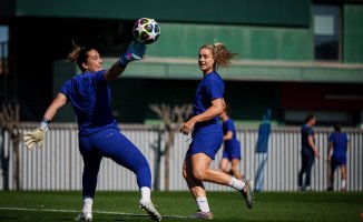 The most anticipated moment: Alexia Putellas starts training with the group