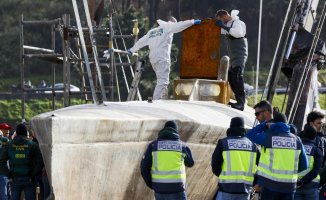 The narco-submarine in the Ría de Arousa had the capacity to transport five tons of cocaine