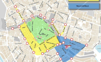 The center of Valencia will be cut off to traffic from tomorrow until the 20th due to the faults