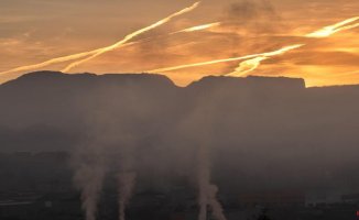 The smoke industry at dawn