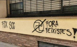 Catalan Civil Society denounces "threatening graffiti" during its annual assembly