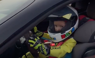 The three-year-old Turkish boy who drives a Ferrari like a professional