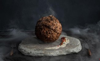 They create a mammoth meatball to show that synthetic meat has a future