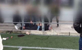 Arrested for displaying a pistol at a soccer match for six-year-olds in Madrid