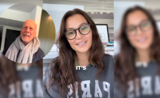 Bruce Willis's wife, visibly moved in a new video about her husband
