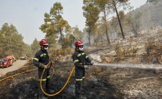 The Alto Mijares fire enters "decisive hours" to try to control the fire
