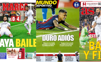 "Bath and final", "painful KO": the sports covers after the 0-4 from Real Madrid to Barça